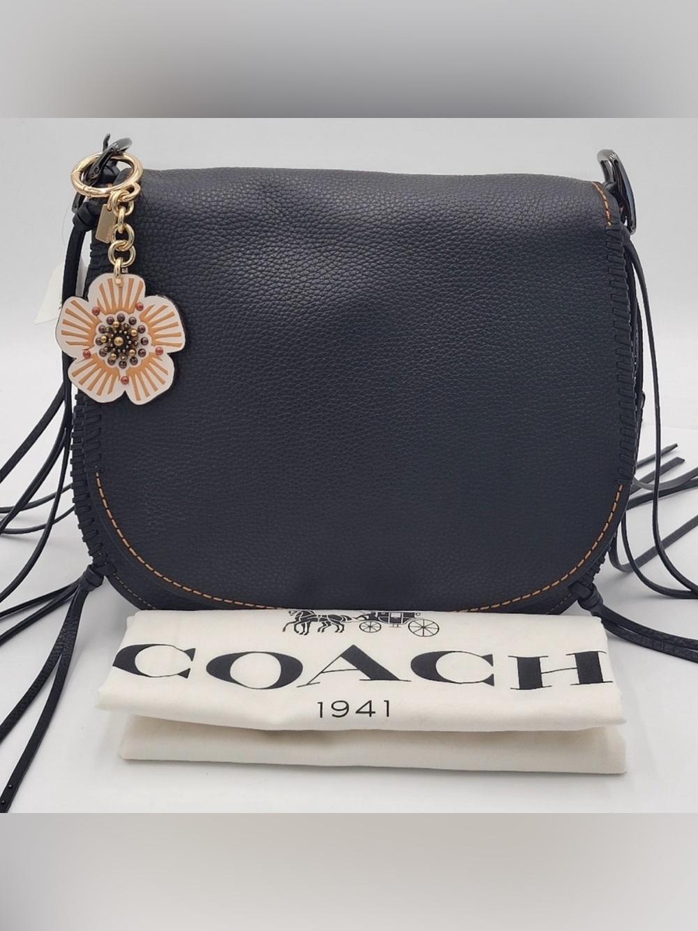 Coach 1941 Whiplash Saddle Bag, Black 😍👛
